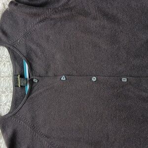 Sigrid Olsen Charcoal Cardigan